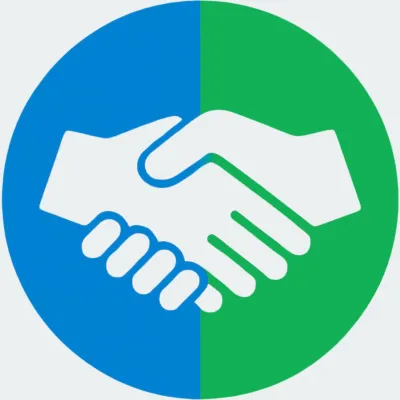 Icon showing a handshake